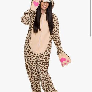 Funziez! leopard costume pajama women's Medium (slim fit)